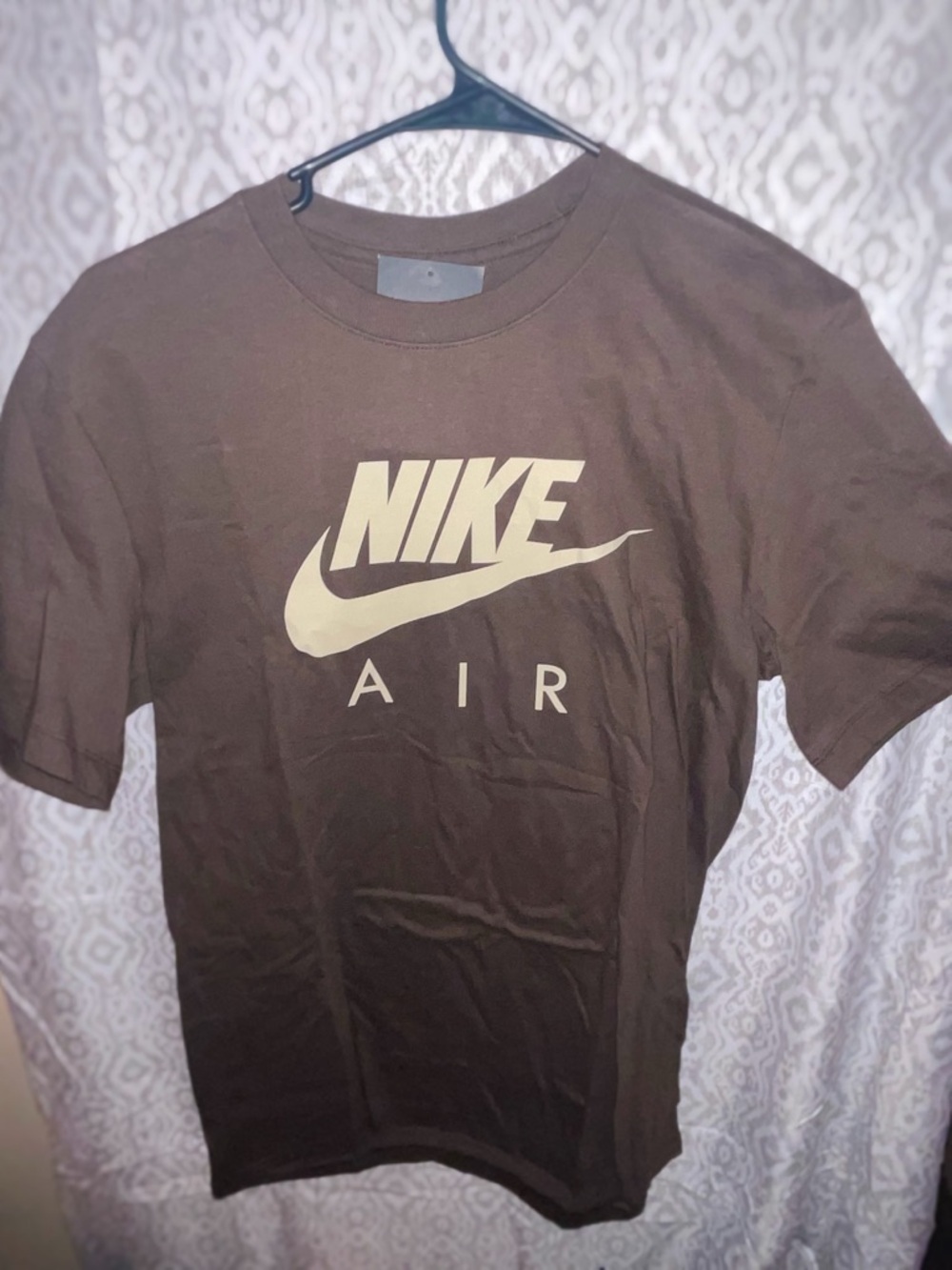 Nike Brown Tee with Tan Nike Air Logo